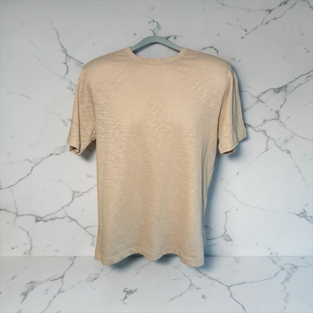 Theory T-Shirt - Made in Peru - Size [M] - [Light Khaki Beige]